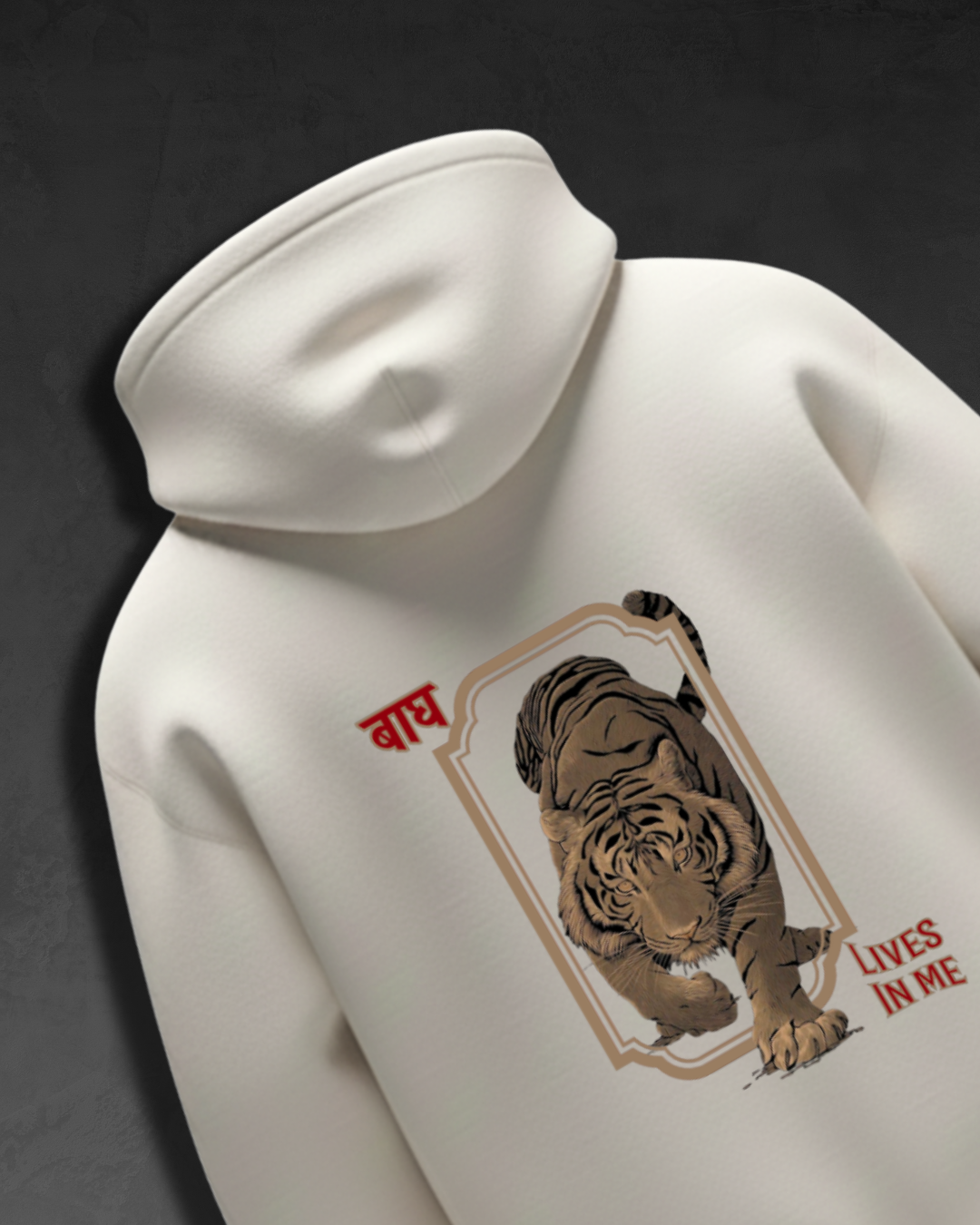 बाघ Lives in me Hoodie