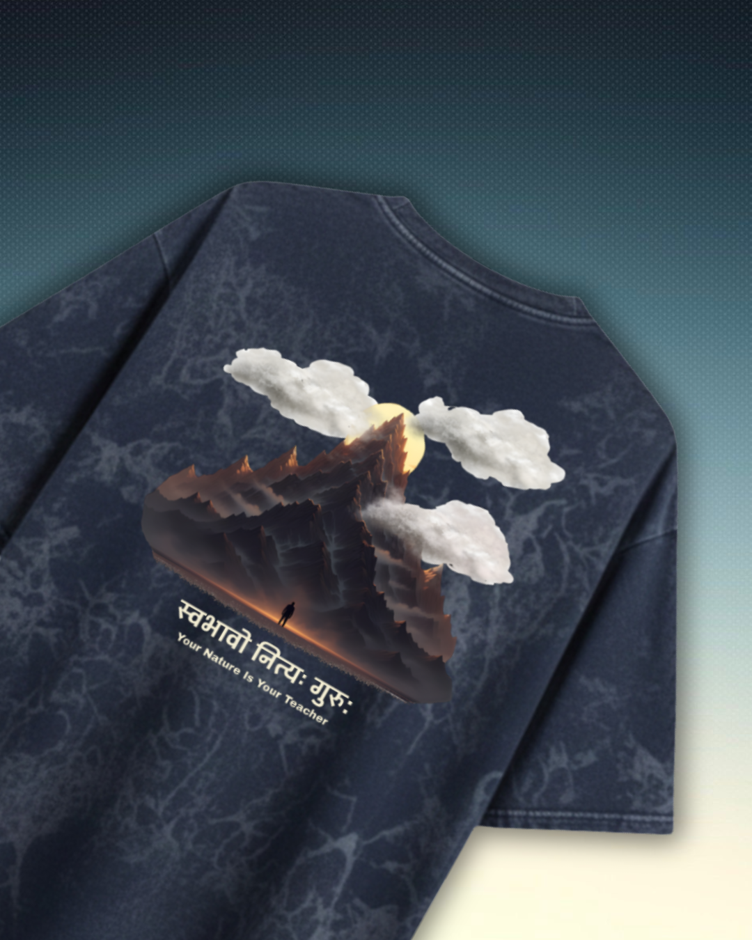 Ascend Oversized Acid Wash Tee