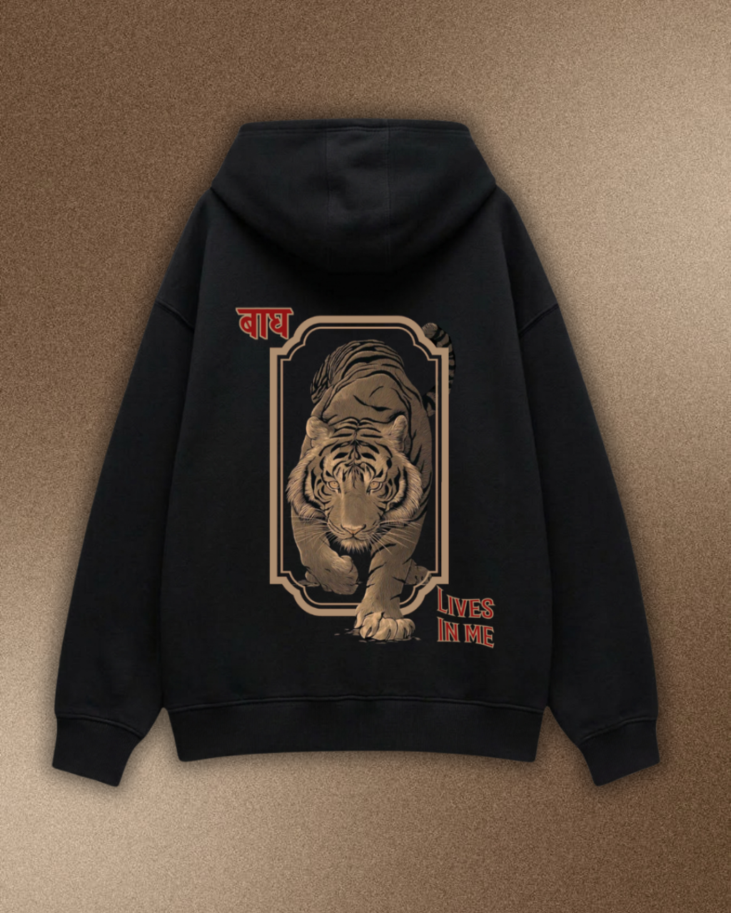 बाघ Lives in me OVERSIZED HOODIE